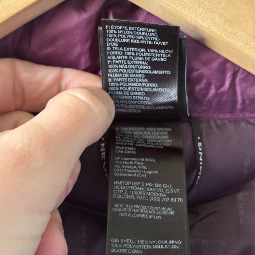 The North Face Jacket Summit Series 800 Down Puffer purple Coat Pertex - Picture 11 of 16